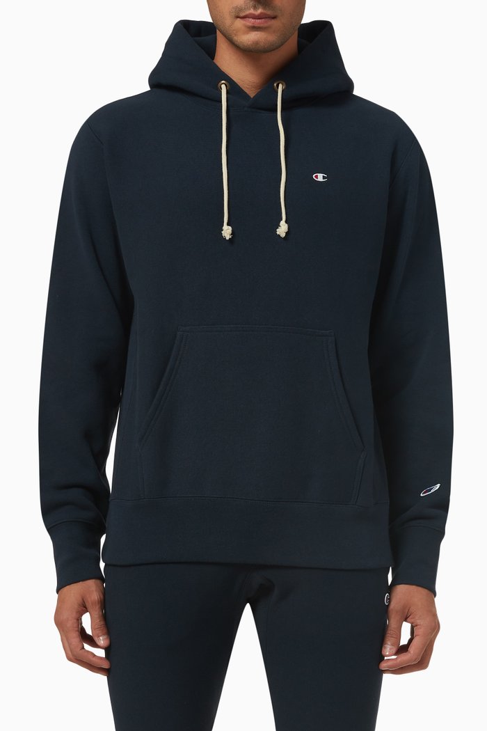 

Logo Hoodie in Cotton-fleece, Blue