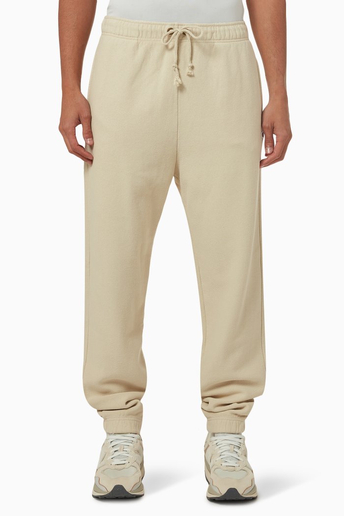 

Elastic Cuffed Sweatpants in Cotton-blend, Brown