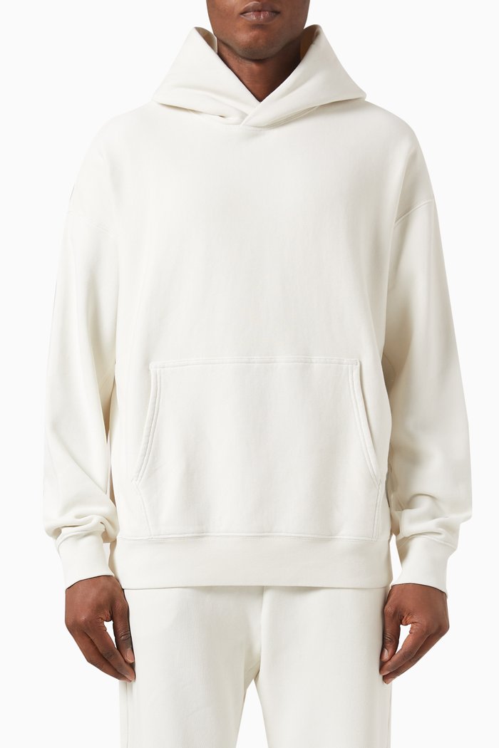 

Logo-patch Hoodie in Cotton-blend, Neutral