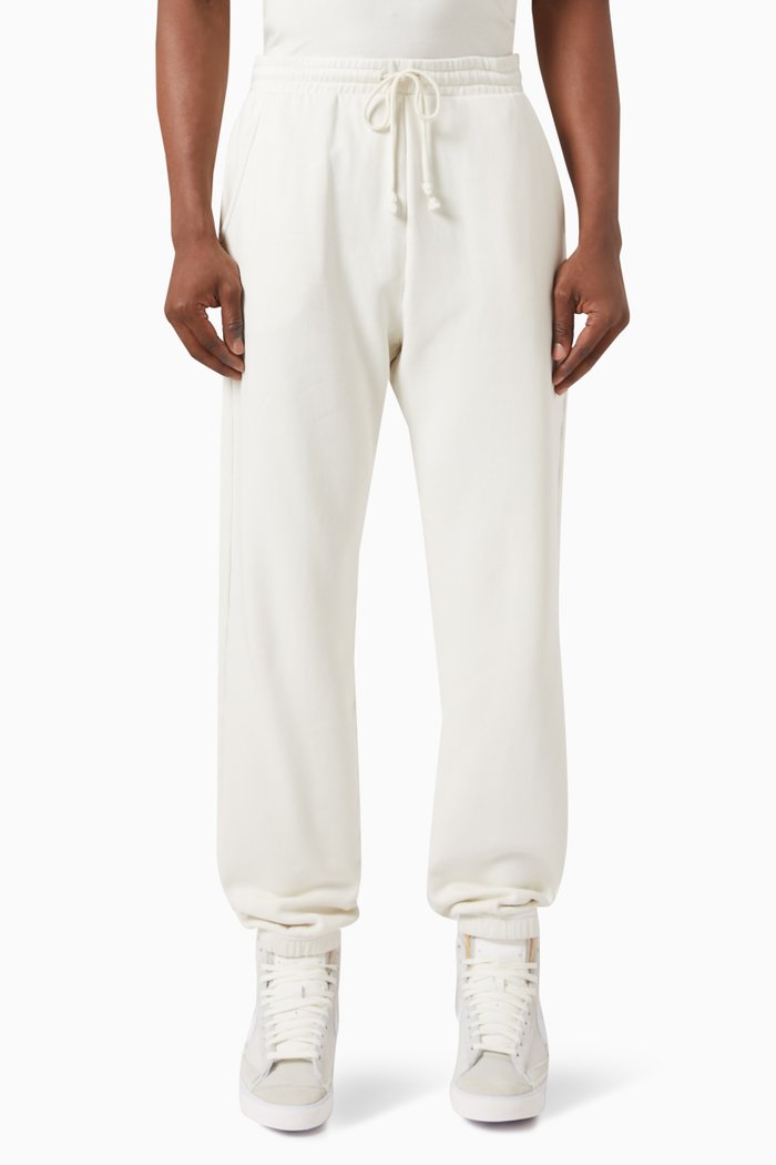 

Logo-patch Cuffed Sweatpants in Cotton-blend, Neutral