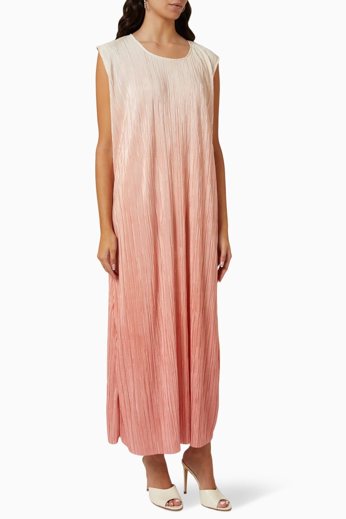 

Pleated Maxi Dress, Pink