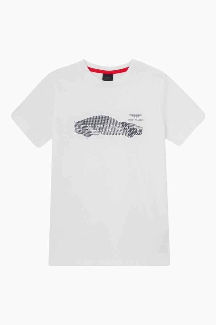 Graphic Print T-Shirt in Jersey, White
