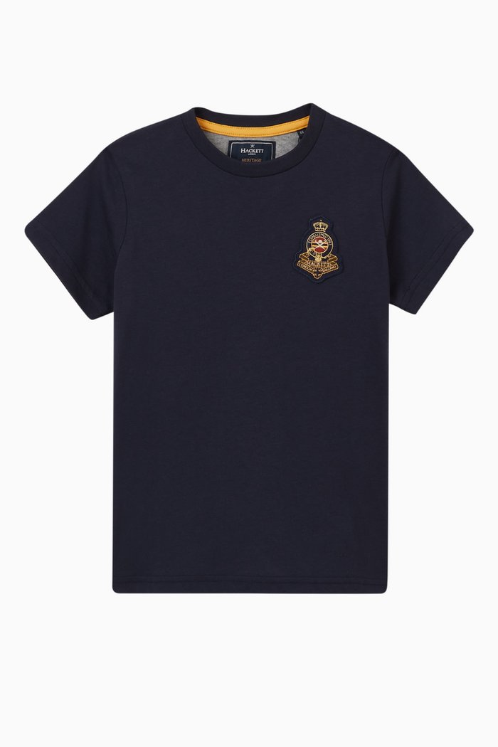 

Heritage T-shirt in Cotton, Blue