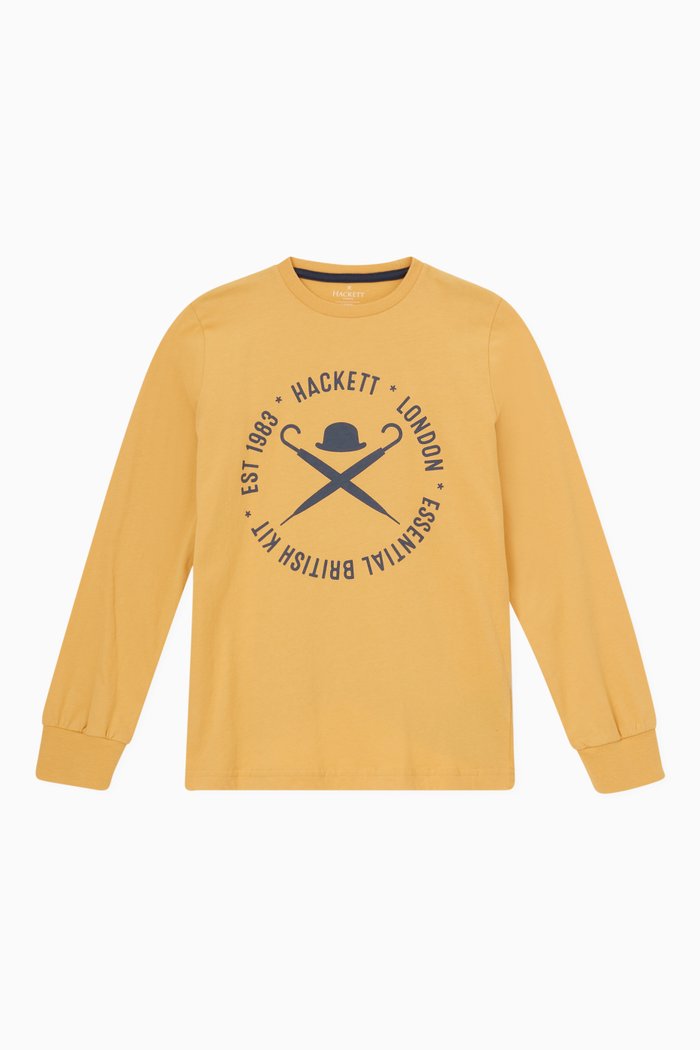 

Logo Print T-shirt in Jersey, Orange
