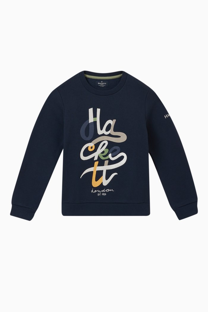 

Logo Sweatshirt in Cotton, Blue