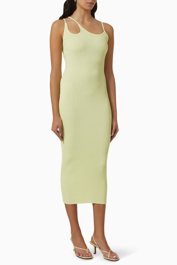 

Doris Midi Dress in Viscose-knit, Yellow
