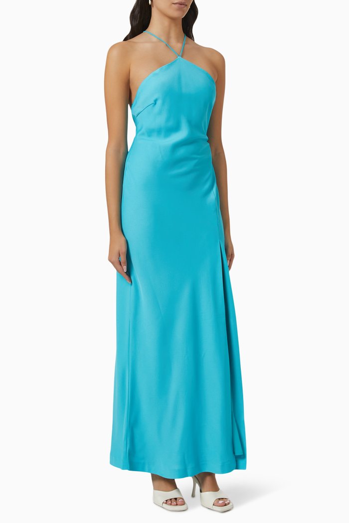 

Posey Halterneck Maxi Dress, Blue