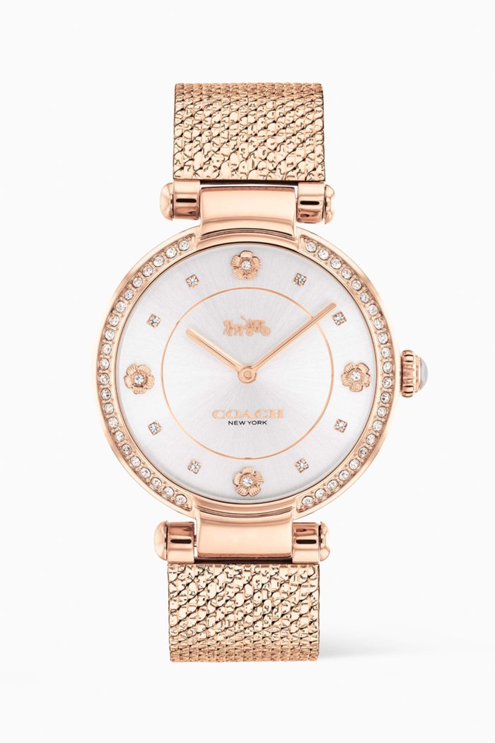 

Cary Crystal Watch, 34mm, Rose gold