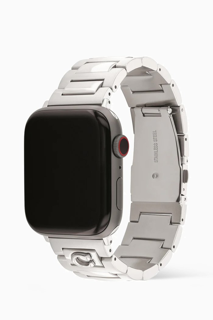 Apple Watch® Strap in Stainless Steel, 42mm, Silver