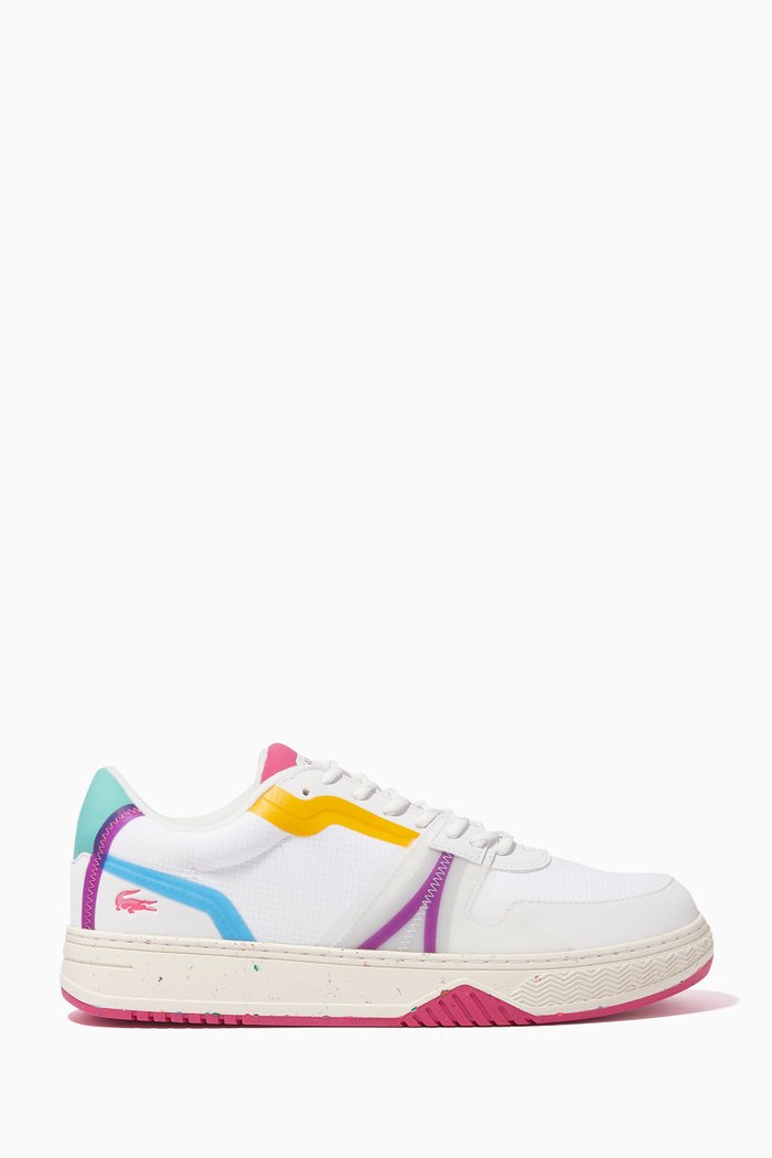 

L001 Colourblock Sneakers in Eco Leather, White