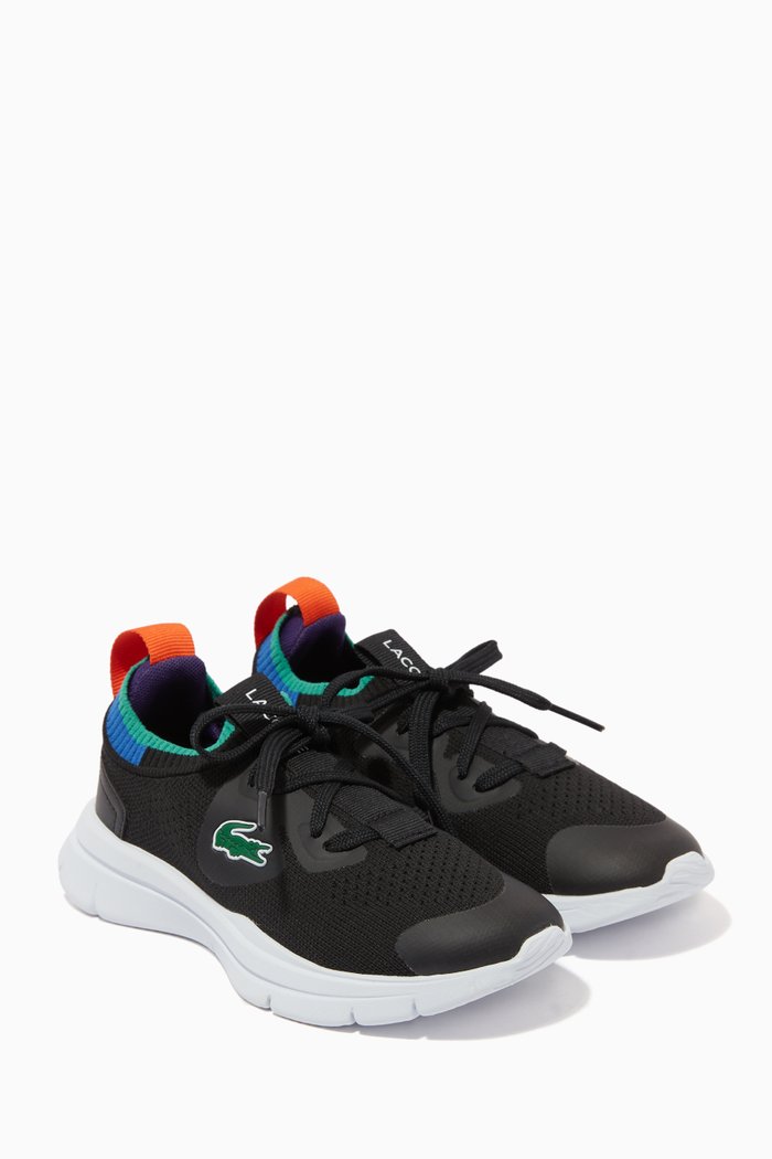 

Run Spin Sneakers in Knit Mesh, Black