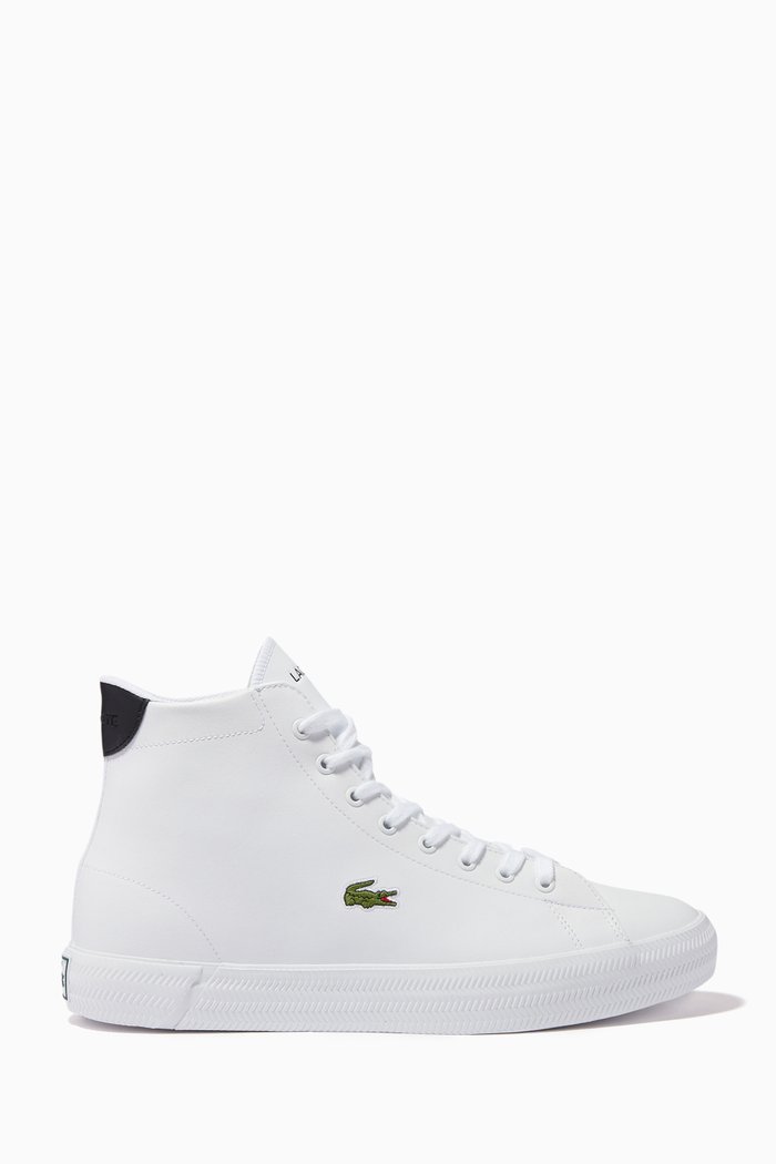 

Gripshot High-top Sneakers in Leather, White