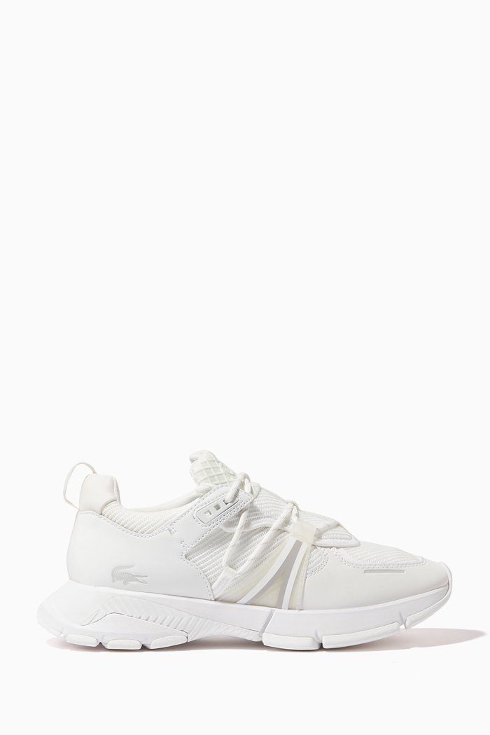 

L003 Trainers in Knit Mesh, White