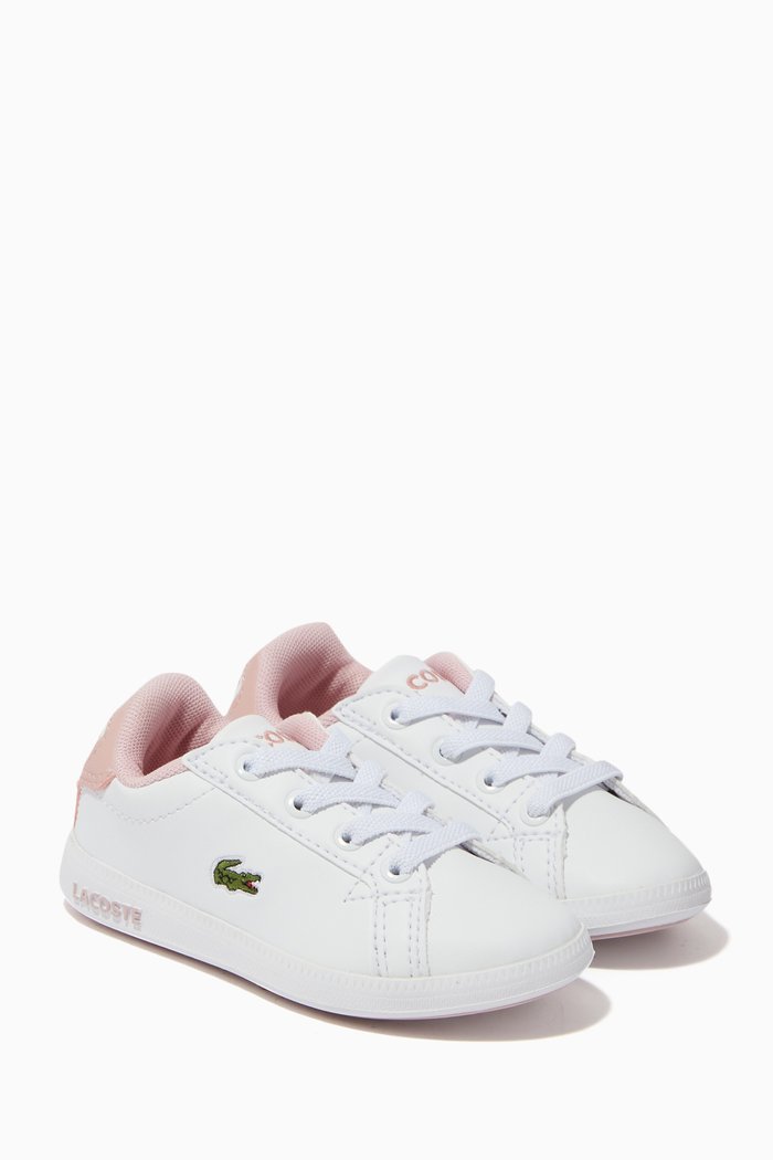 

Graduate Logo Sneakers in Synthetic Fabric, White