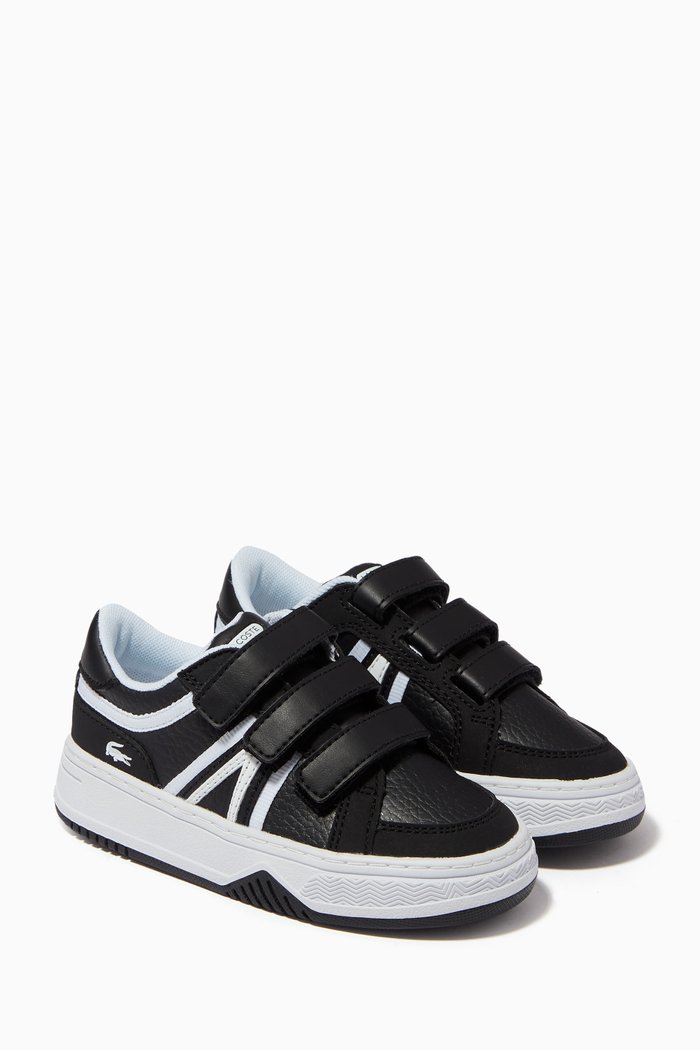 

L001 Sneakers in Faux Leather, Black