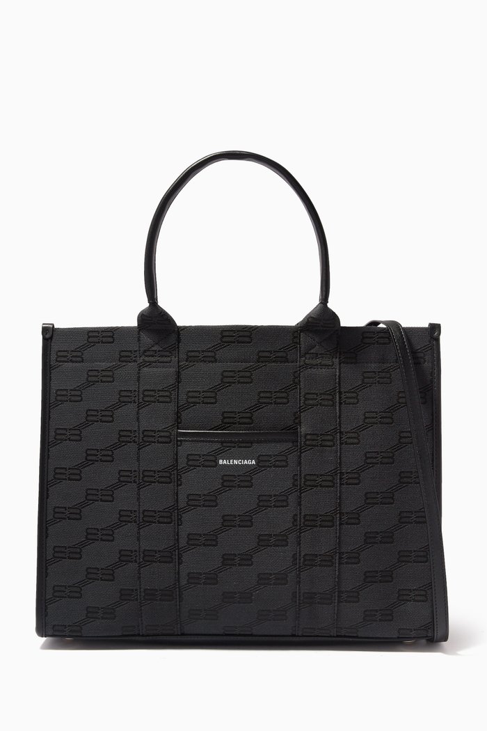 

Hardware Medium Bag in Cotton-canvas, Black