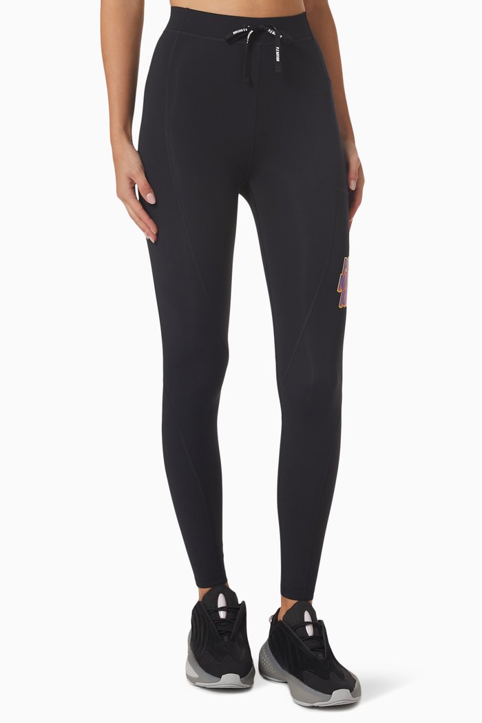 

Daze Leggings in Recycled Nylon, Black