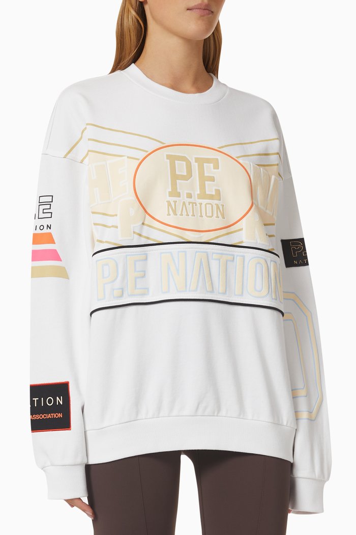 

Rogue Sweatshirt in Brushed Fleece, White