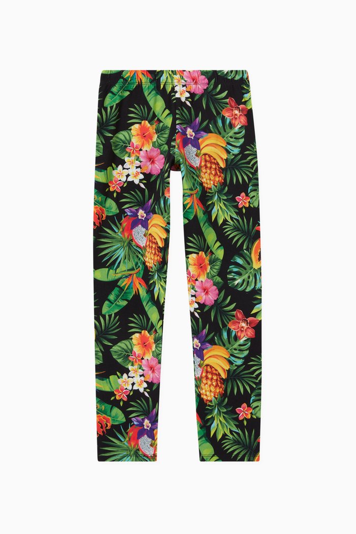 

Pam Fruit Print Leggings in Cotton Jersey, Multicolour