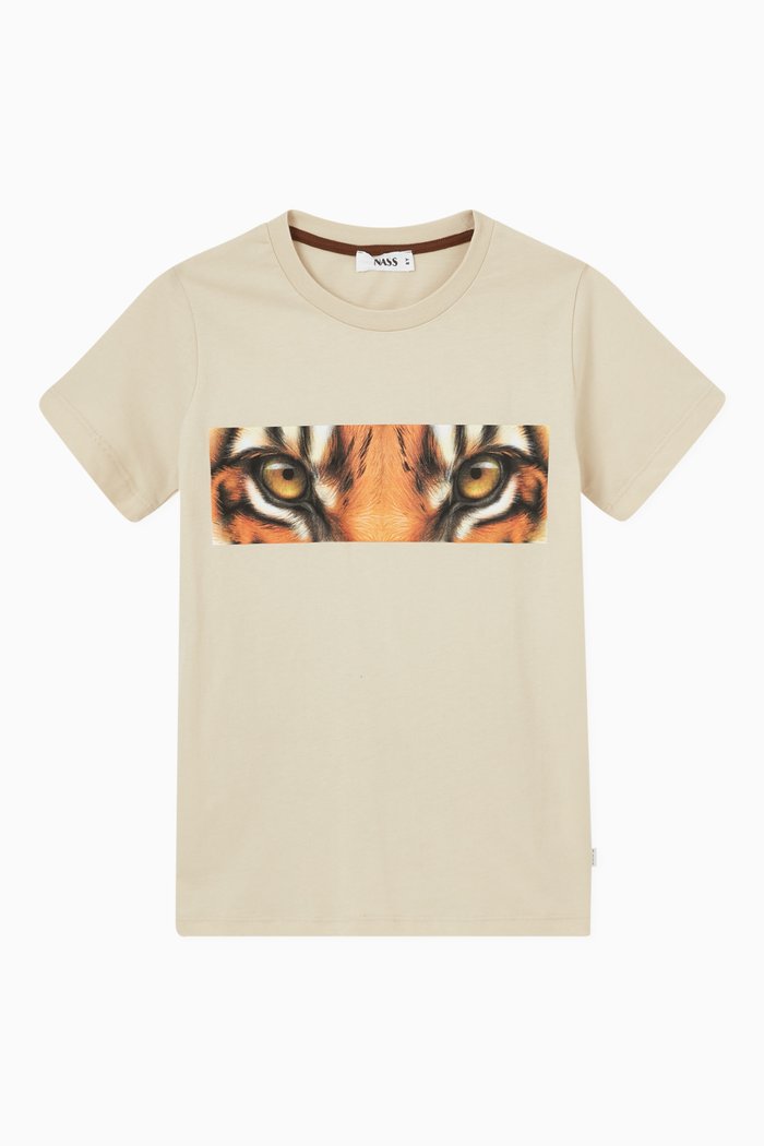 

Tiger T-shirt in Cotton, Neutral