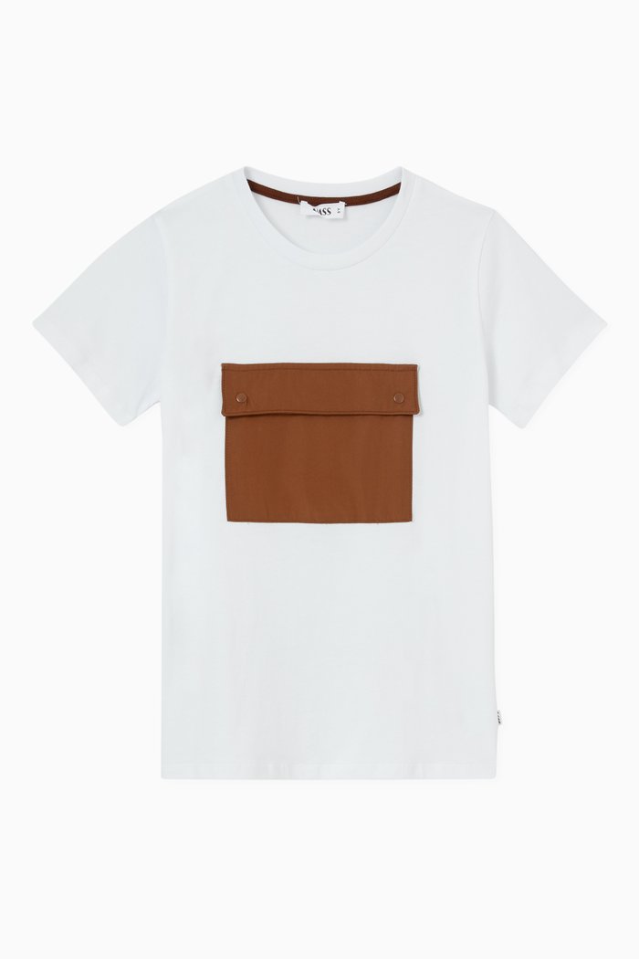 

Wael Pocket T-shirt in Cotton, White
