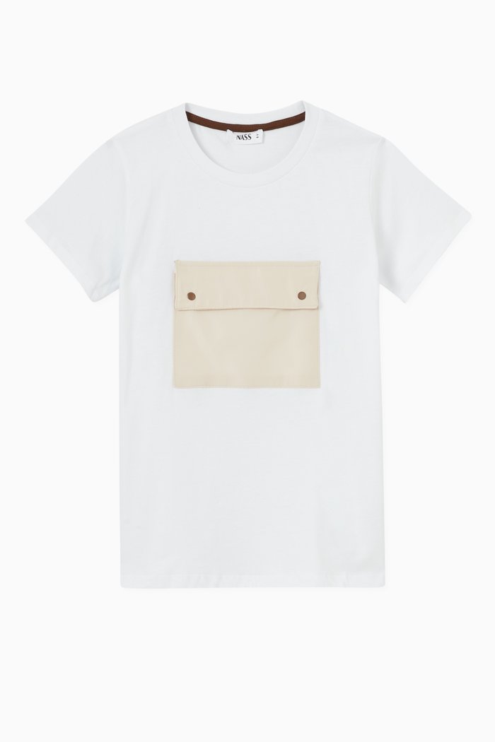 

Wael Pocket T-shirt in Cotton, White