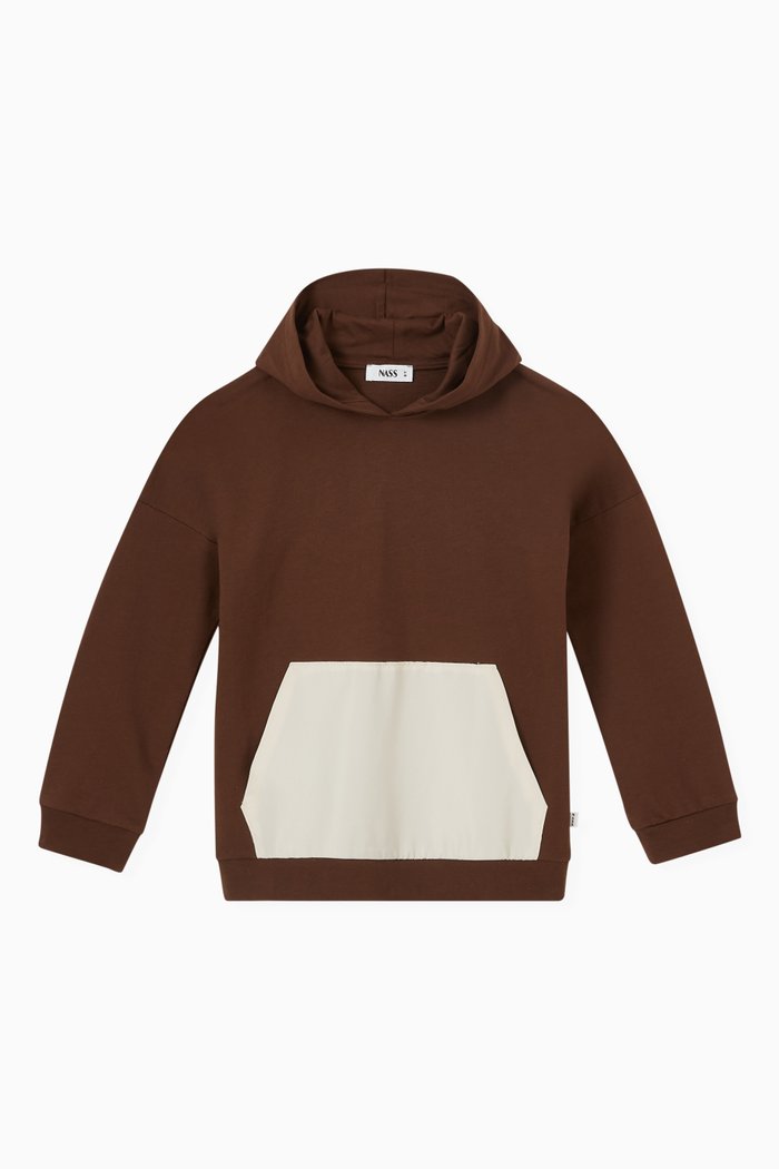 

Jason Hoodie in Cotton, Brown
