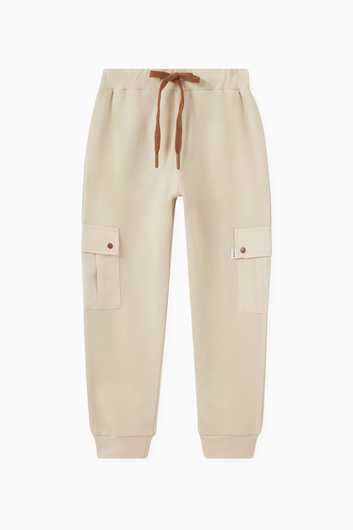 

Johan Cargo Sweatpants in Cotton, Neutral