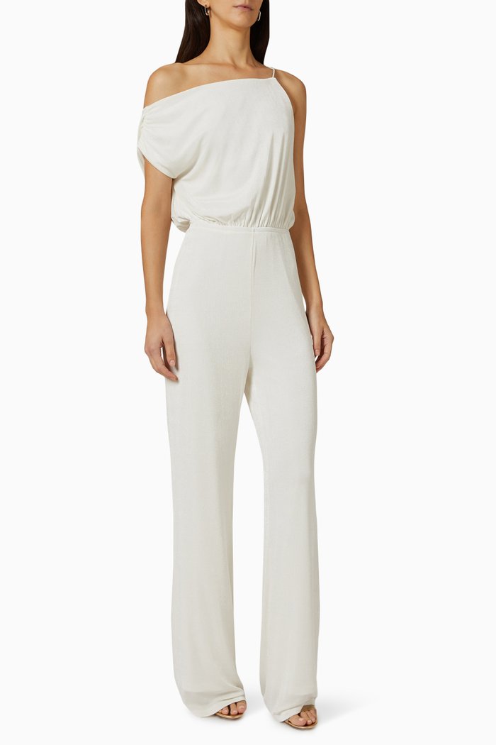 

Emer Jumpsuit in Jersey, White