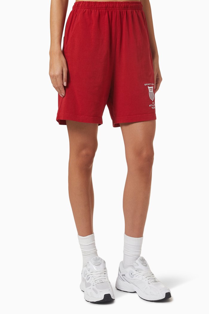 

Athlettic Team Shorts in Cotton Jersey, Red