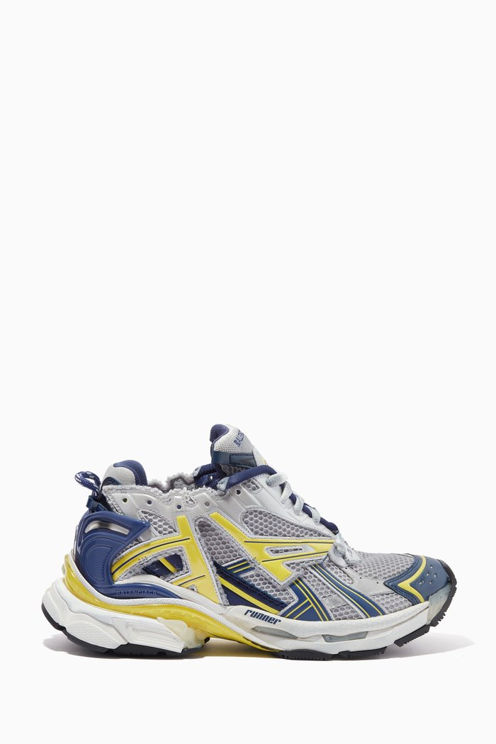 

Runner Sneakers in Mesh & Nylon, Multicolour