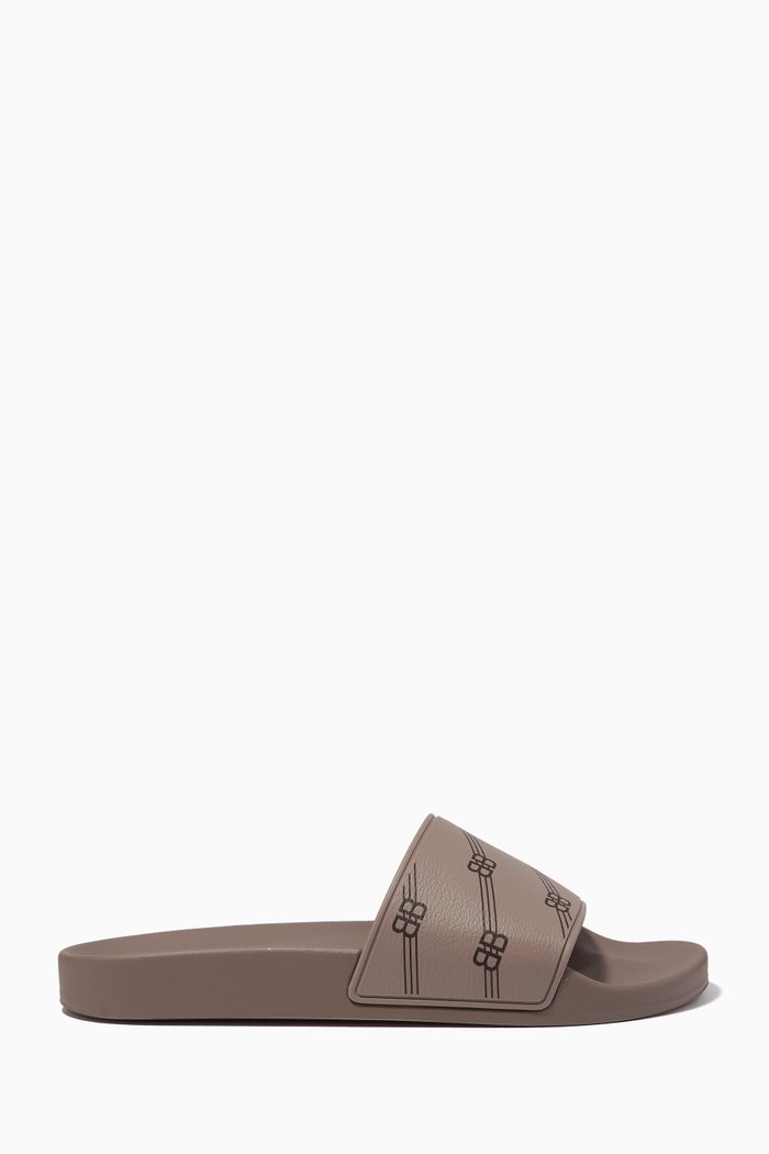 

Paris Pool Slides in Rubber, Grey