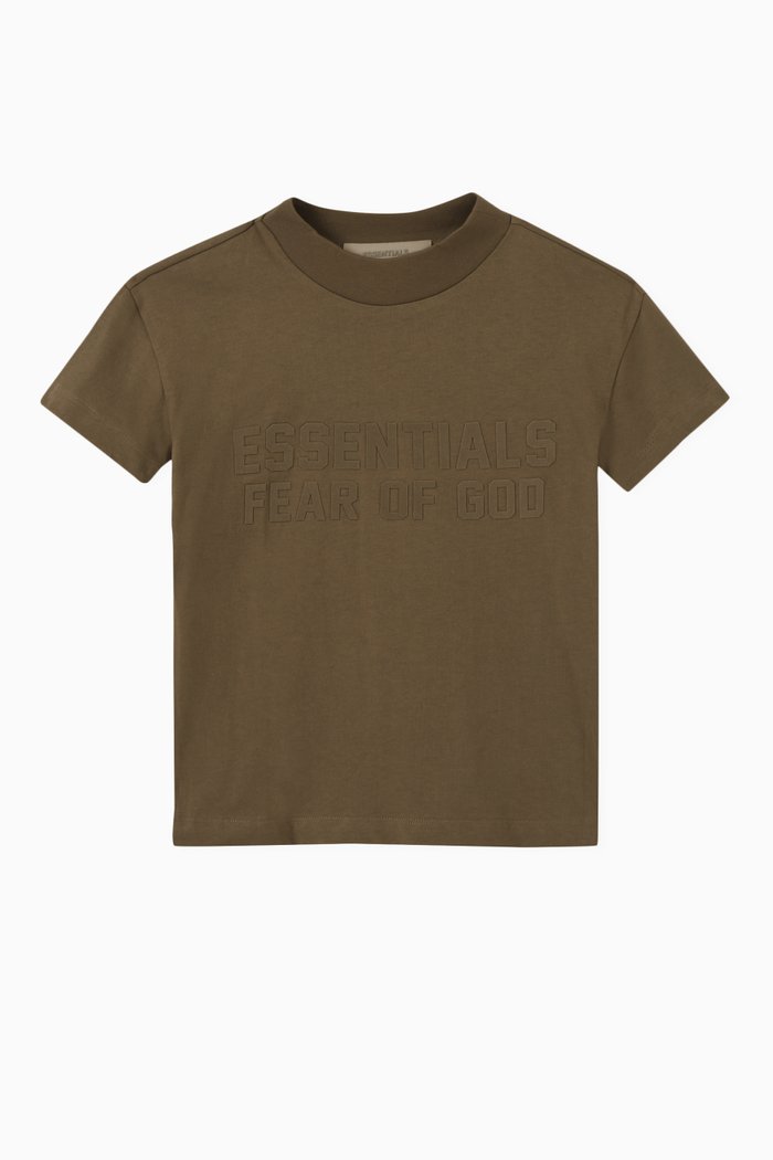 

Short-sleeve Logo T-shirt in Cotton-jersey, Brown
