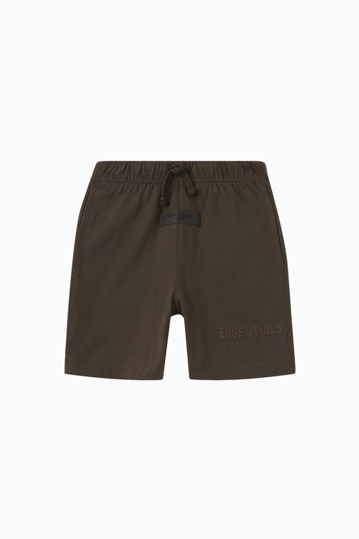 

Drawstring Logo Shorts in Cotton-jersey, Black