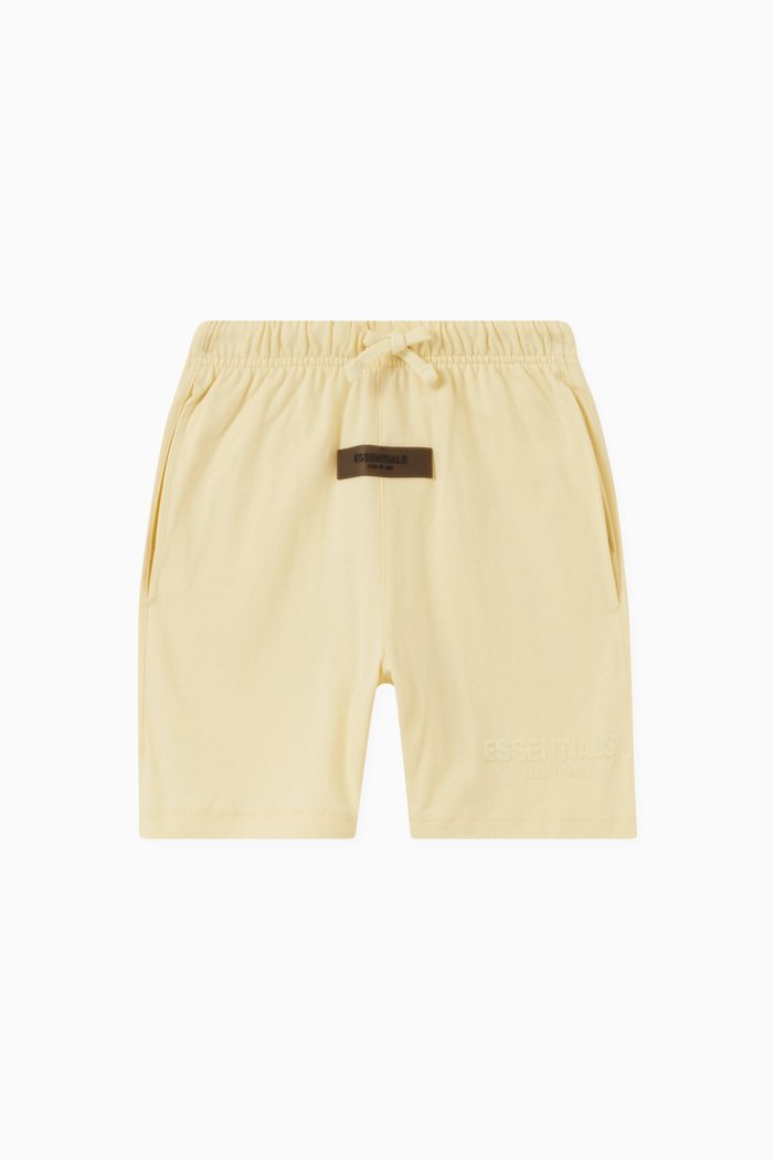

Drawstring Logo Shorts in Cotton-jersey, Neutral