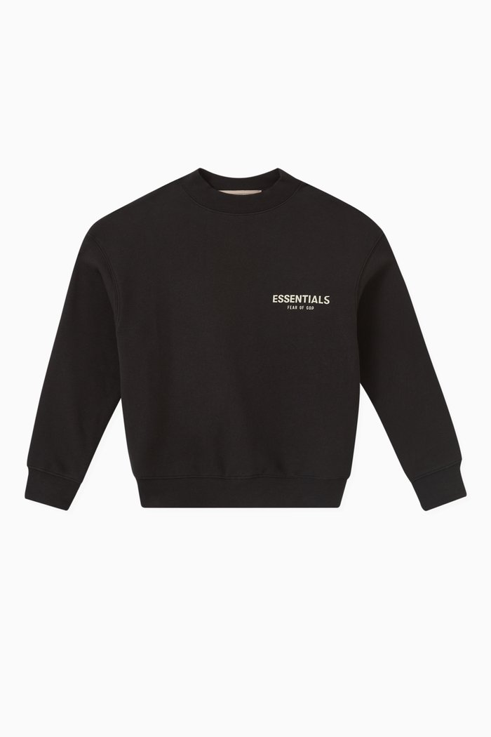

Essentials Sweatshirt in Fleece, Black