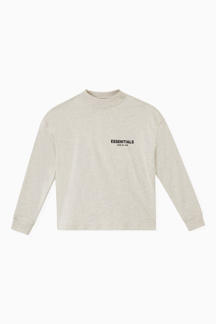 

Logo T-shirt in Cotton, Grey