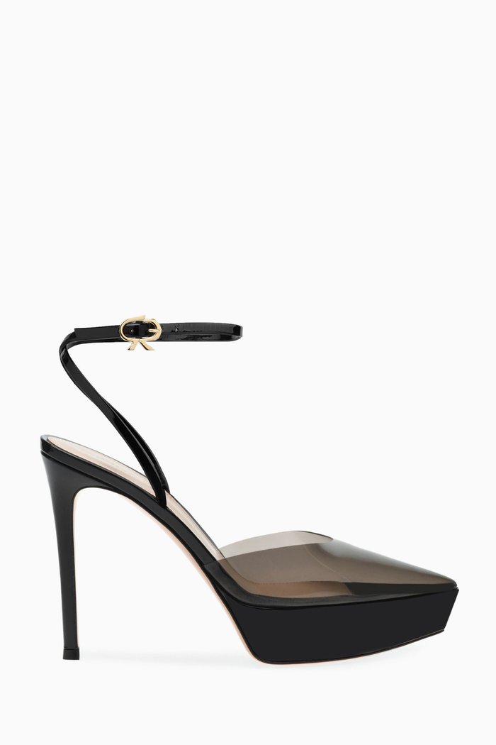 

Dashiel 115 Buckled Sandals in Patent-leather & TPU, Black