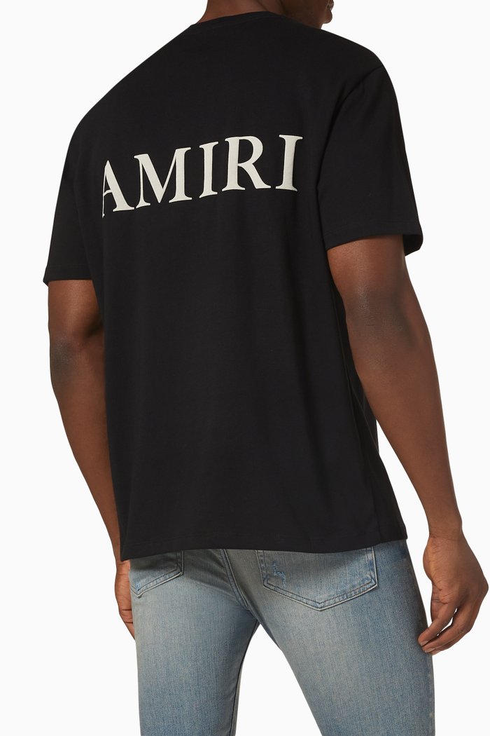 Puff Logo T-shirt in Cotton, Black