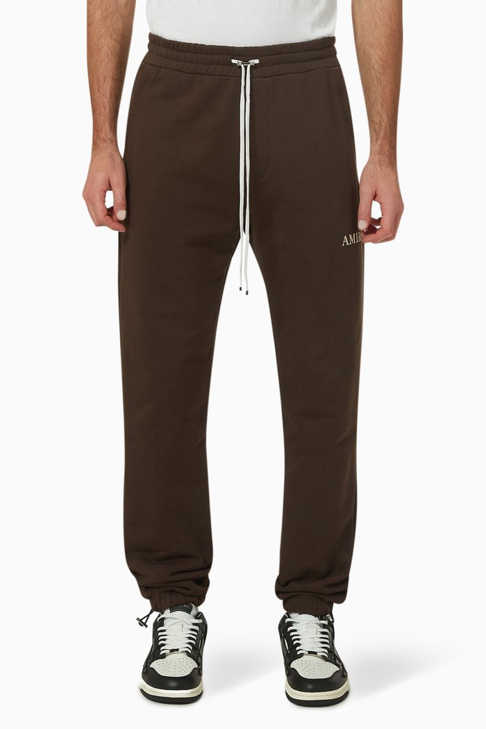 

Puff Logo Sweatpants in Cotton, Brown