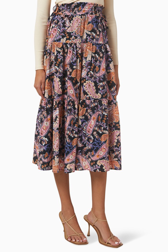 

Celestia Midi Skirt, Multicolour