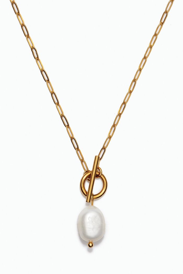 

Bella Baroque Necklace in 18kt Gold-plated Stainless Steel