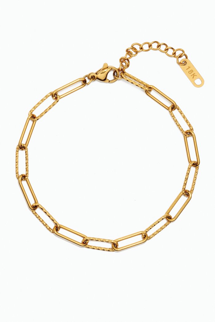 

Celine Paperclip Bracelet in 18kt Gold-plated Stainless Steel