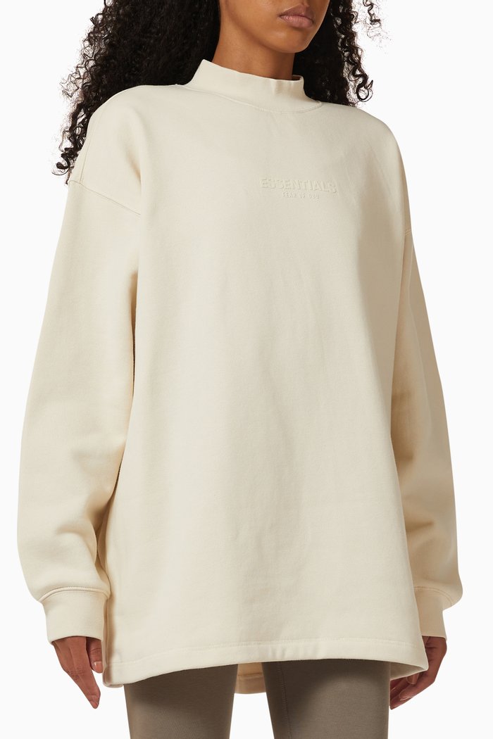 

Core Relax Crewneck Sweatshirt in Fleece, Neutral