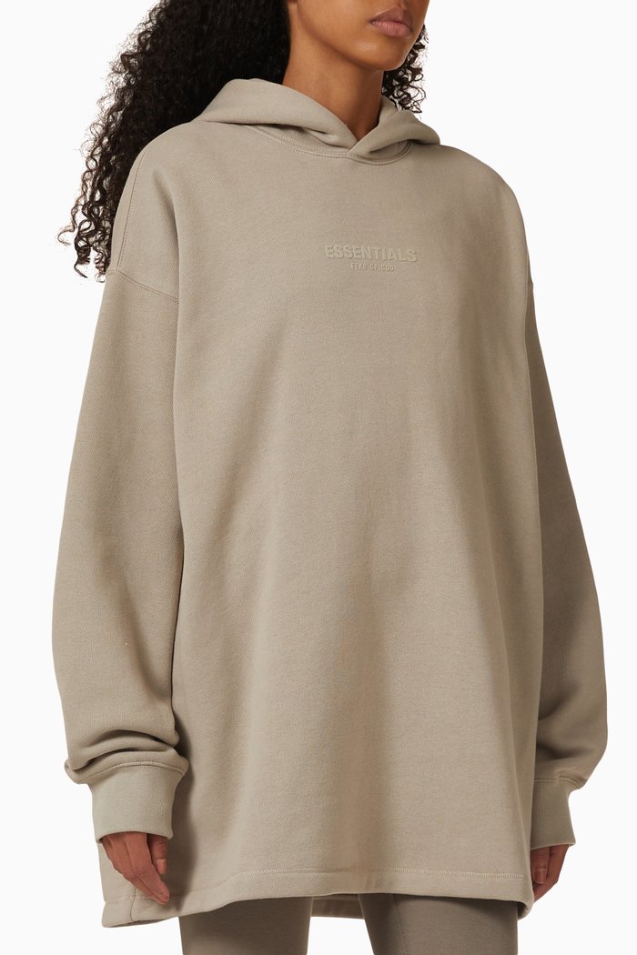 

Core Logo Relax Hoodie in Fleece, Grey