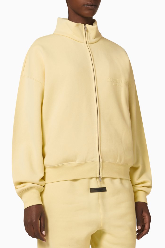 

Essential Zip Sweatshirt in Core Fleece, Neutral