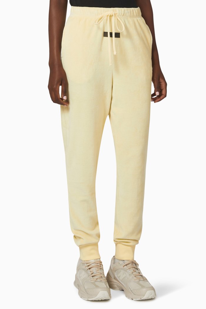 

Track Pants in Velour, Neutral