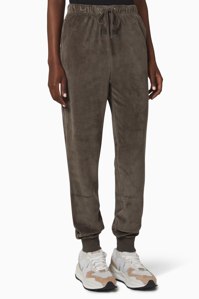 

Track Pants in Velour, Black