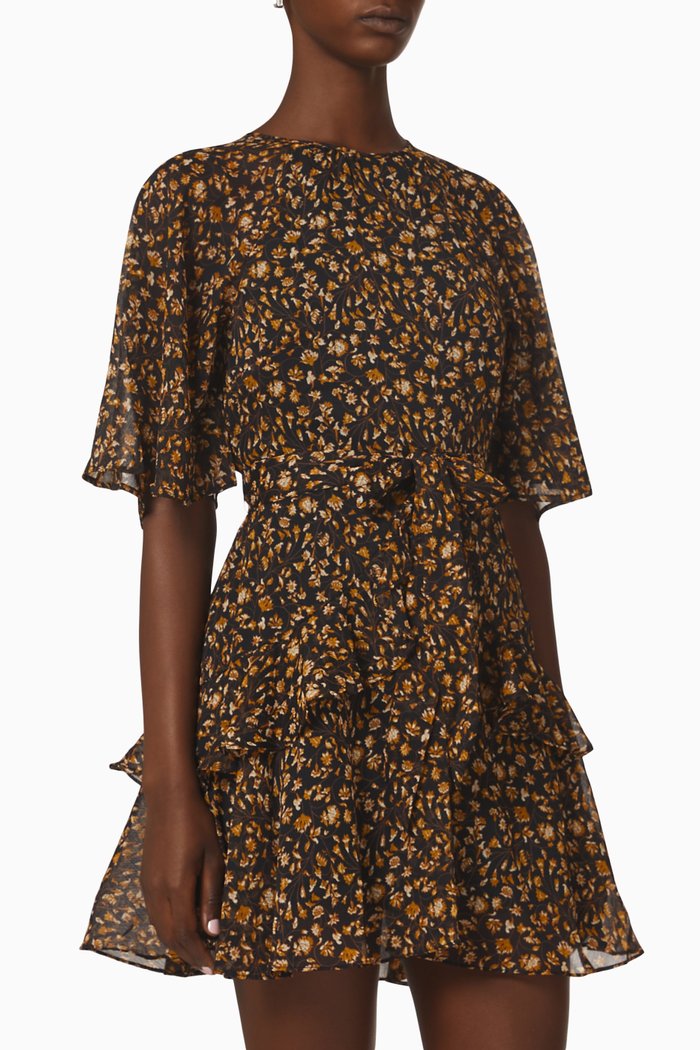

Mira Ruffle Mini Dress, Multicolour