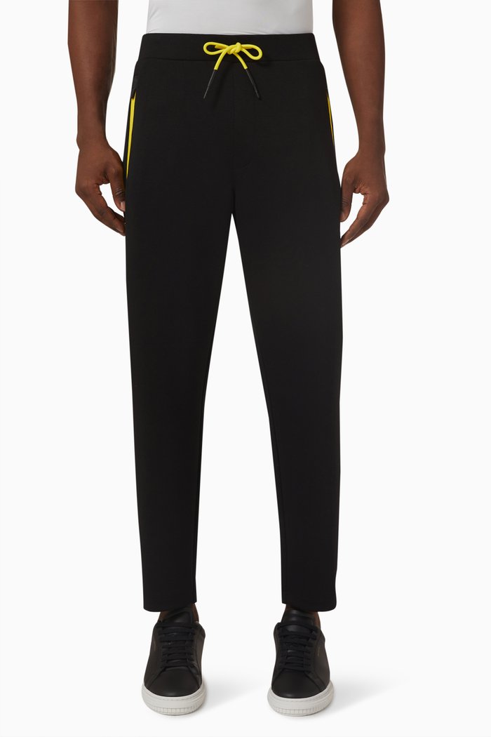 

Logo Sweatpants in Recycled Nylon Blend, Black